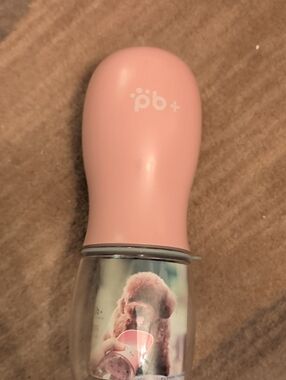 Pink Portable Dog Water Bottle Travel Dispenser